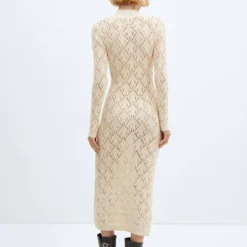 Robe Maille Détails Ajourés 10 Robe Maille Détails Ajourés -Promos Chaudine Magasin 57037727 05 R