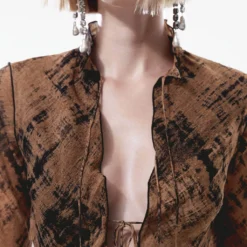 Robe Semi-transparente Imprimée -Promos Chaudine Magasin 57037763 79 D6