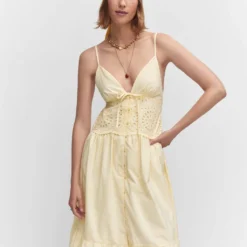 Robe Chemise Détails Ajourés