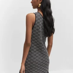 Robe Asymétrique Détail Franges -Promos Chaudine Magasin 57040271 99 R