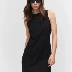 Robe Lin Ouverture Dos -Promos Chaudine Magasin 57040276 99