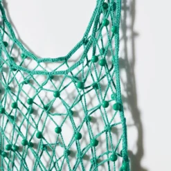 Robe Maille Filet Multicolore Perles -Promos Chaudine Magasin 57040377 70 D8