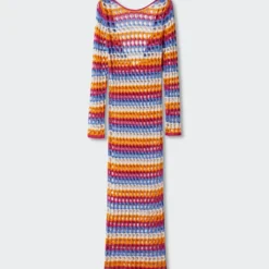 Robe Crochet Multicolore -Promos Chaudine Magasin 57040457 21 B