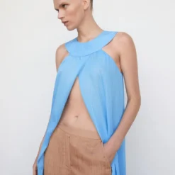 Robe Plissée Emmanchures Américaines