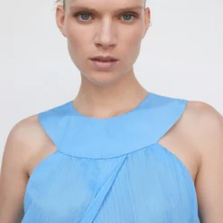 Robe Plissée Emmanchures Américaines -Promos Chaudine Magasin 57040721 52 D1