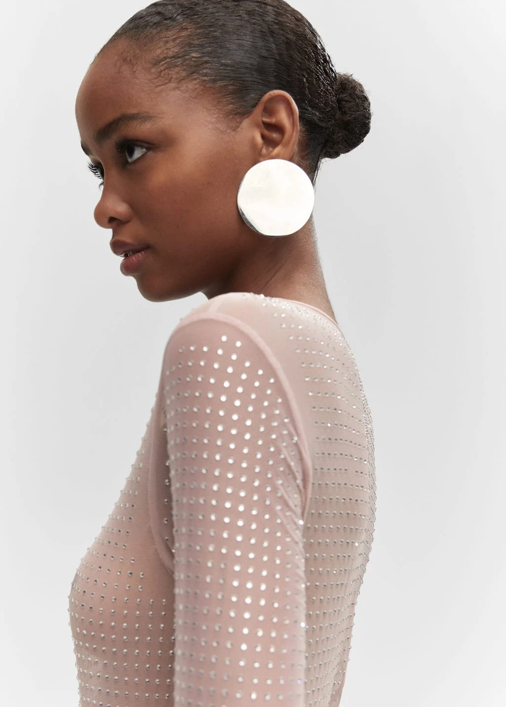 Robe Maille Filet Détail Cristal 4 Robe Maille Filet Détail Cristal – Image 4