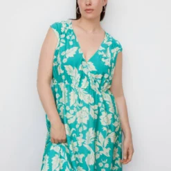 Robe Cache-cœur à Fleurs -Promos Chaudine Magasin 57042884 46 D5