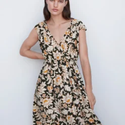 Robe Cache-cœur à Fleurs -Promos Chaudine Magasin 57042884 99