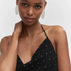 Robe Col Bénitier Strass -Promos Chaudine Magasin 57042889 99 D1