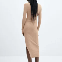 Robe Midi Maille Ceinture -Promos Chaudine Magasin 57043802 07 R