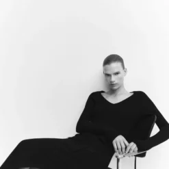 Robe Midi Maille Ceinture -Promos Chaudine Magasin 57043802 99 D2