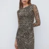 Robe Midi En Imprimé Animal