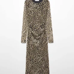 Robe Midi En Imprimé Animal -Promos Chaudine Magasin 57043804 30 B