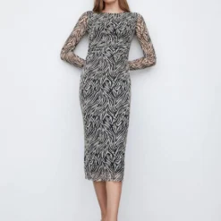 Robe Midi En Imprimé Animal -Promos Chaudine Magasin 57043804 99 99999999 01