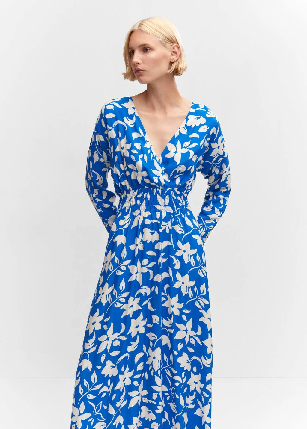 Robe Imprimée Détail Froncé 1 Robe Imprimée Détail Froncé