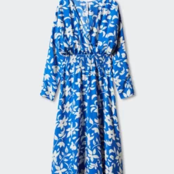 Robe Imprimée Détail Froncé 17 Robe Imprimée Détail Froncé -Promos Chaudine Magasin 57043808 52 B