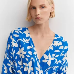 Robe Imprimée Détail Froncé 15 Robe Imprimée Détail Froncé -Promos Chaudine Magasin 57043808 52 D1