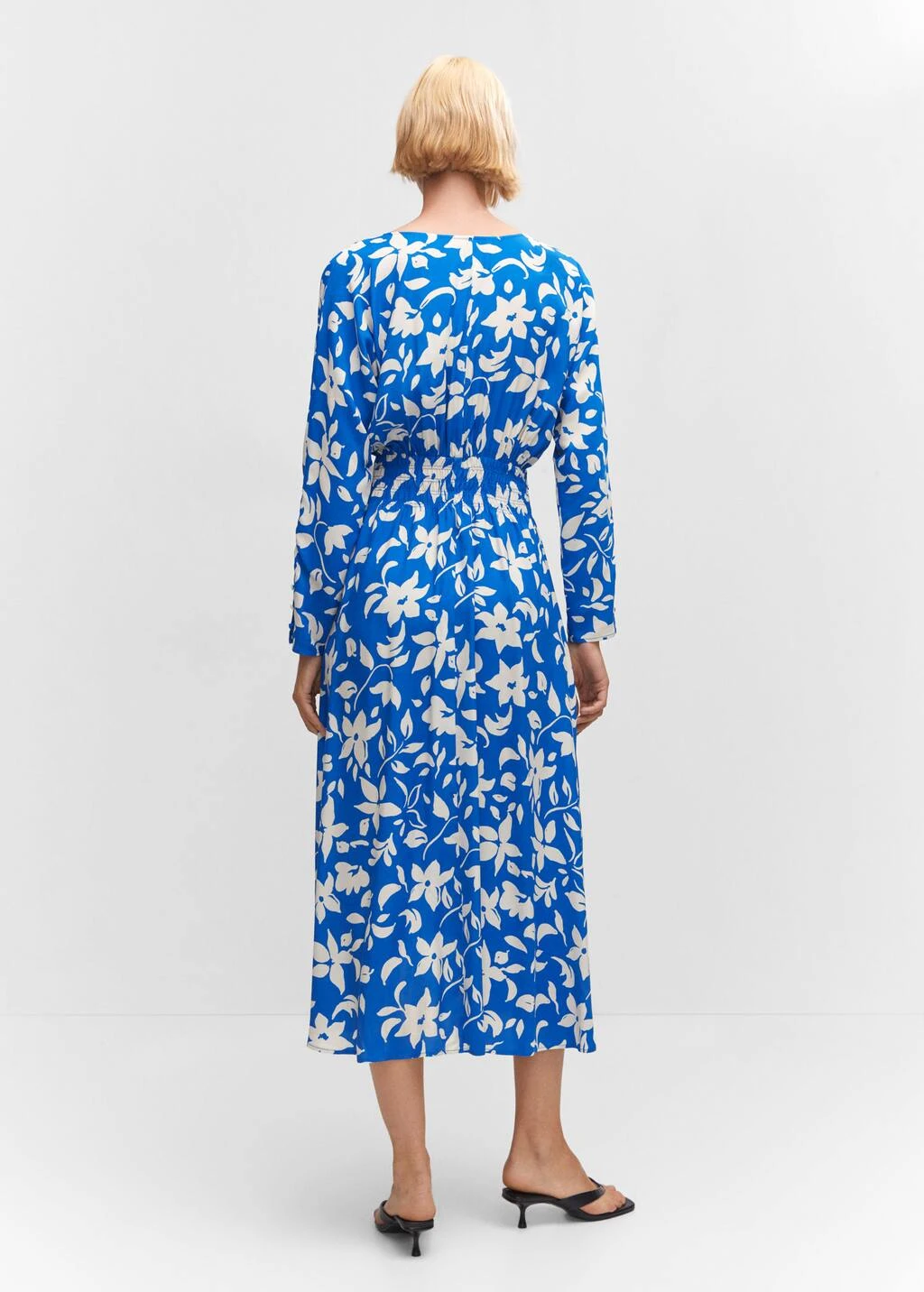 Robe Imprimée Détail Froncé 3 Robe Imprimée Détail Froncé – Image 3