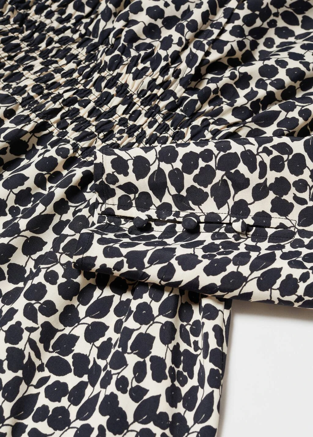 Robe Imprimée Détail Froncé 11 Robe Imprimée Détail Froncé – Image 11