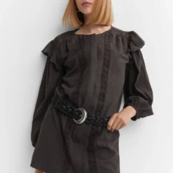 Robe Courte Détails Dentelle 12 Robe Courte Détails Dentelle -Promos Chaudine Magasin 57043810 95 D2