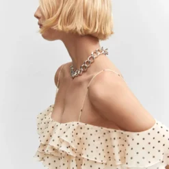 Robe à Pois à Volants 12 Robe à Pois à Volants -Promos Chaudine Magasin 57044432 02 D1