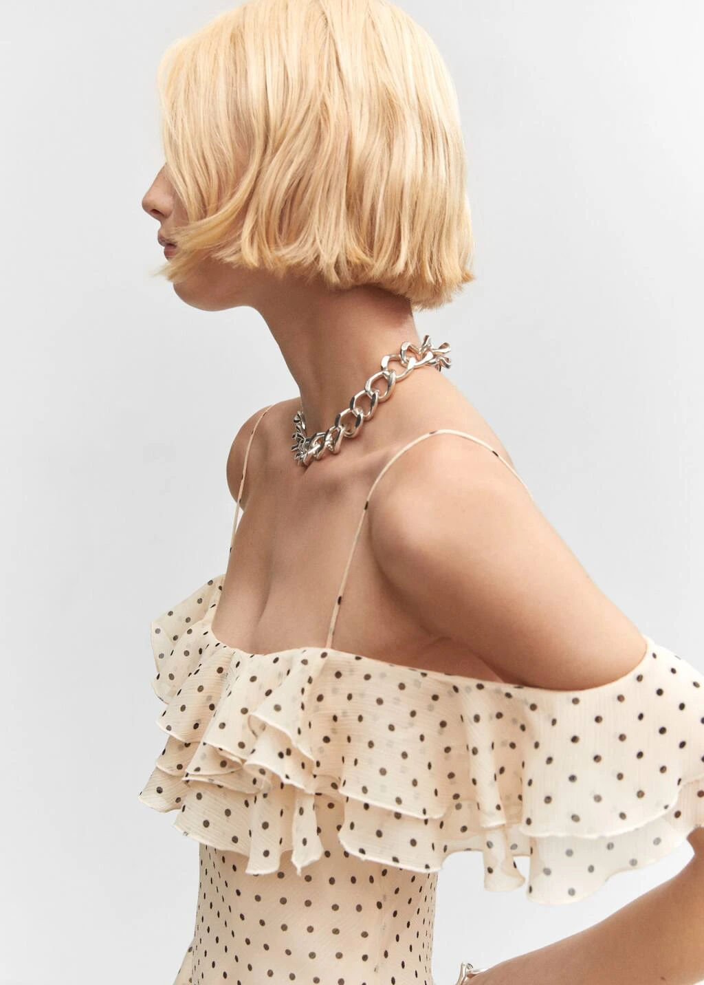 Robe à Pois à Volants 4 Robe à Pois à Volants – Image 4