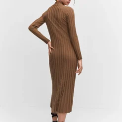 Robe Maille Côtelée Col Montant -Promos Chaudine Magasin 57044763 17 R