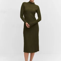 Robe Maille Côtelée Col Montant -Promos Chaudine Magasin 57044763 37 99999999 01