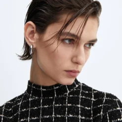 Robe Tweed Bas Volanté -Promos Chaudine Magasin 57045797 99 D1