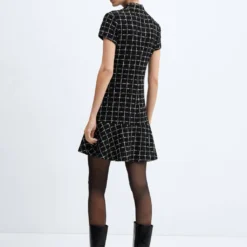 Robe Tweed Bas Volanté -Promos Chaudine Magasin 57045797 99 R