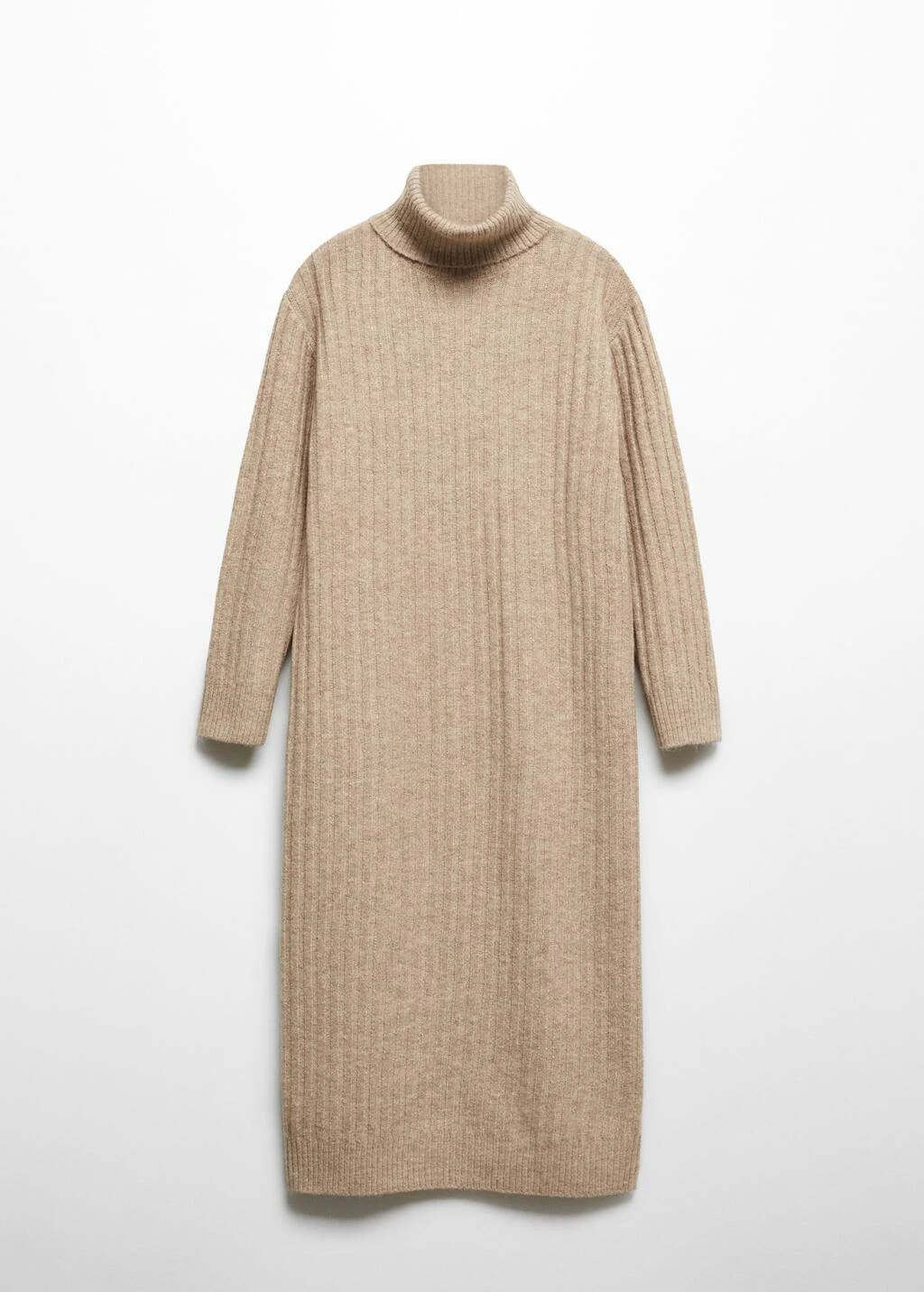 Robe Maille Côtelée Col Roulé 12 Robe Maille Côtelée Col Roulé – Image 12