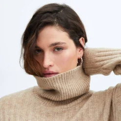 Robe Maille Côtelée Col Roulé 18 Robe Maille Côtelée Col Roulé -Promos Chaudine Magasin 57047725 06 D4