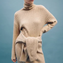 Robe Maille Côtelée Col Roulé 20 Robe Maille Côtelée Col Roulé -Promos Chaudine Magasin 57047725 06 D6