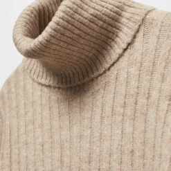 Robe Maille Côtelée Col Roulé 22 Robe Maille Côtelée Col Roulé -Promos Chaudine Magasin 57047725 06 D8