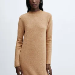 Robe Maille Col Montant