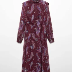 Robe Fluide En Imprimé Cachemire 13 Robe Fluide En Imprimé Cachemire -Promos Chaudine Magasin 57047729 76 B