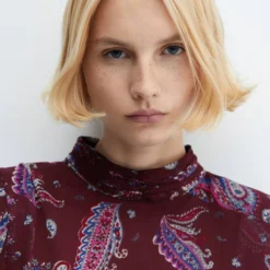 Robe Fluide En Imprimé Cachemire 10 Robe Fluide En Imprimé Cachemire -Promos Chaudine Magasin 57047729 76 D1