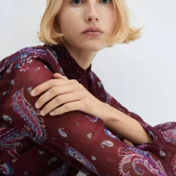 Robe Fluide En Imprimé Cachemire 11 Robe Fluide En Imprimé Cachemire -Promos Chaudine Magasin 57047729 76 D2