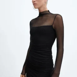 Robe Drapée Brillante