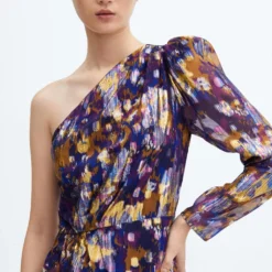 Robe Imprimée épaules Dénudées 9 Robe Imprimée épaules Dénudées -Promos Chaudine Magasin 57048268 65 D1