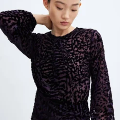 Robe Semi-transparente Velours 11 Robe Semi-transparente Velours -Promos Chaudine Magasin 57048270 99 D6