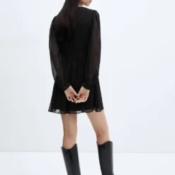 Robe Fluide Détail Perles -Promos Chaudine Magasin 57048271 99 R