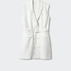 Robe 100 % Lin Revers 11 Robe 100 % Lin Revers -Promos Chaudine Magasin 57050010 02 B