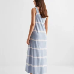 Robe Longue Rayures -Promos Chaudine Magasin 57050124 50 R