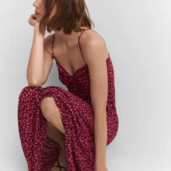 Robe à Fleurs Détail Froncé -Promos Chaudine Magasin 57050177 70 D2