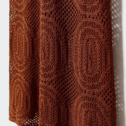 Robe Longue Maille Ajourée -Promos Chaudine Magasin 57050250 30 D8