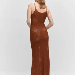 Robe Longue Maille Ajourée -Promos Chaudine Magasin 57050250 30 R