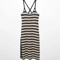 Robe Crochet à Rayures -Promos Chaudine Magasin 57050256 99 B