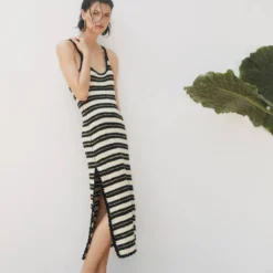 Robe Crochet à Rayures -Promos Chaudine Magasin 57050256 99 D6