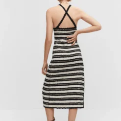 Robe Crochet à Rayures -Promos Chaudine Magasin 57050256 99 R